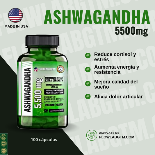 ASHWAGANDHA - Reduce cortisol & estrés +ENVÍO GRATIS