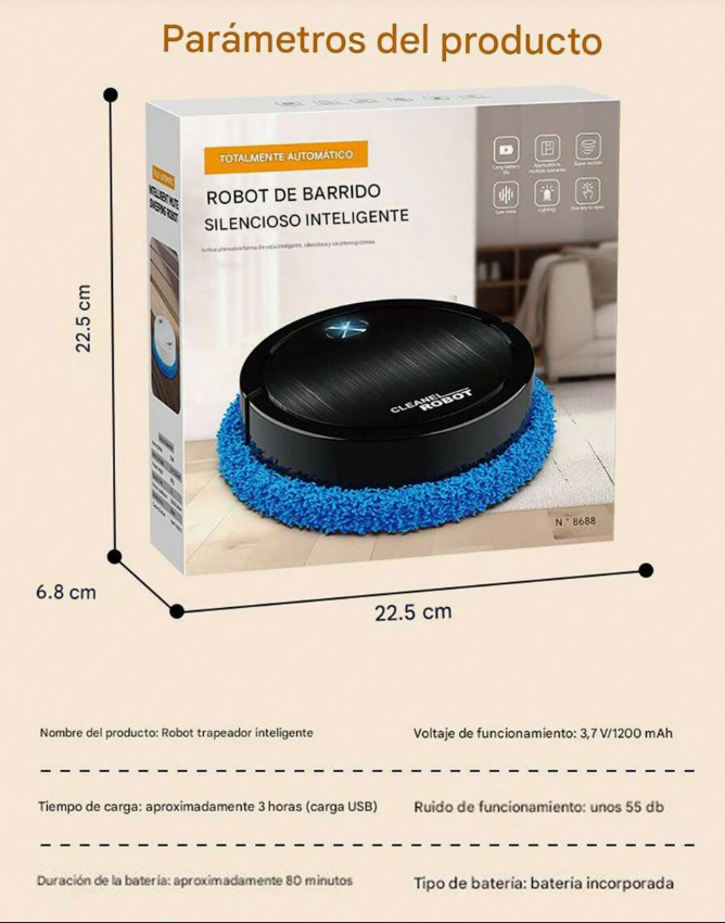 Mini Robot Aspiradora & Trapeador + Envío Gratis
