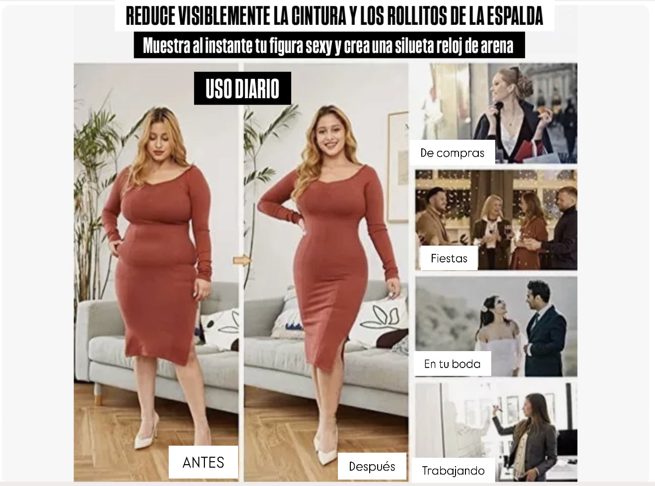 FAJA CURVY SIN CIRUGIA control abdomen y pierna + ENVIO GRATIS