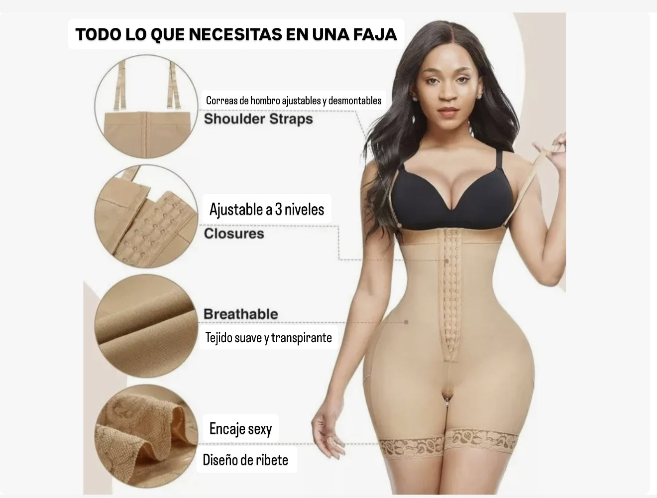 FAJA CURVY SIN CIRUGIA control abdomen y pierna + ENVIO GRATIS