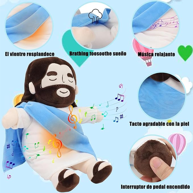 PELUCHE DE JESÚS QUE RESPIRA + Envío Gratis