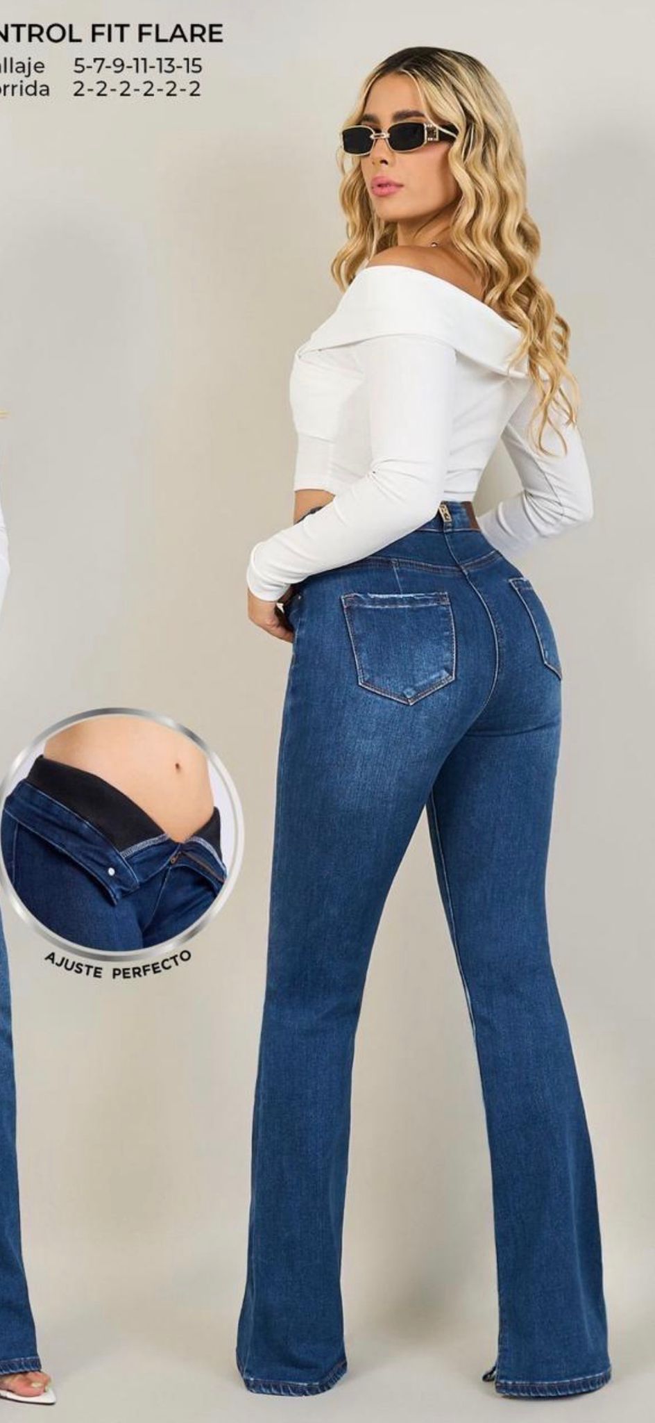 JEANS ACAMPANADOS LEVANTA GLÚTEOS + Envío Gratis